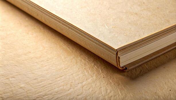 An old book is lying on a textured surface, showcasing aged paper and providing a sense of nostaia for traditional reading materials. photo