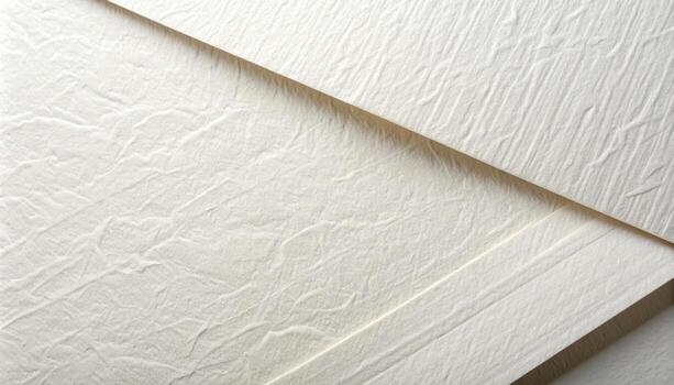 Cream paper with a light texture presents an elegant and subtle surface for writing or printing on high quality stationery products material. photo