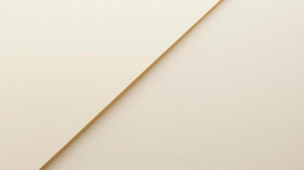 Two sheets of cream colored paper are diagonally stacked with a subtle textured surface providing a neutral background for graphic overlays. photo