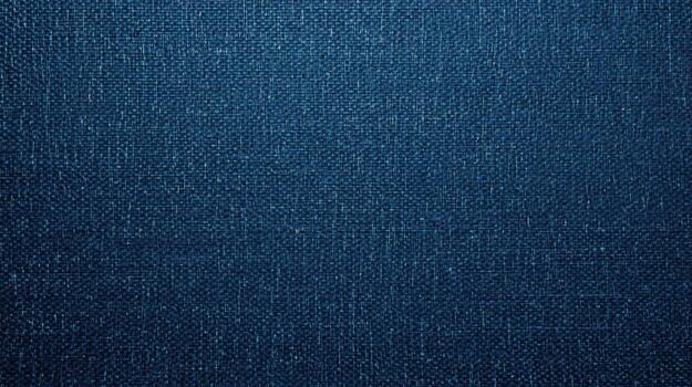 Dark blue fabric texture with visible weaving pattern offers a versatile and timeless background for various design and artistic projects. photo