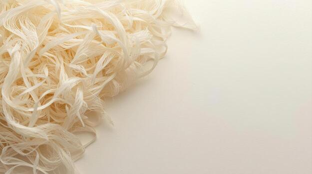 A delicate pile of shredded white paper creates an abstract textured background with soft lighting and ample negative space for copy placement. photo