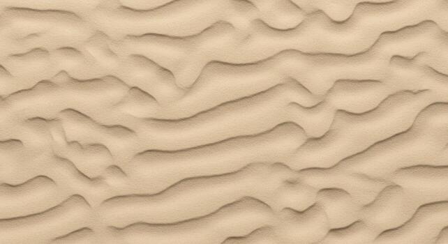 parte superior ver de Desierto arena con hermosa ola patrón, sugerencia un cálido, seco ambiente o minimalista diseño elemento para antecedentes. foto