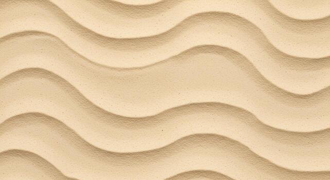 Wavy beige surface texture creating natural fluid sand dune patterns across the frame for a calming and minimalist aesthetic background. photo