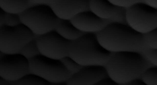 An abstract dark background displays softly undulating, organic, cellular shapes creating a low key and textured surface pattern for design. photo