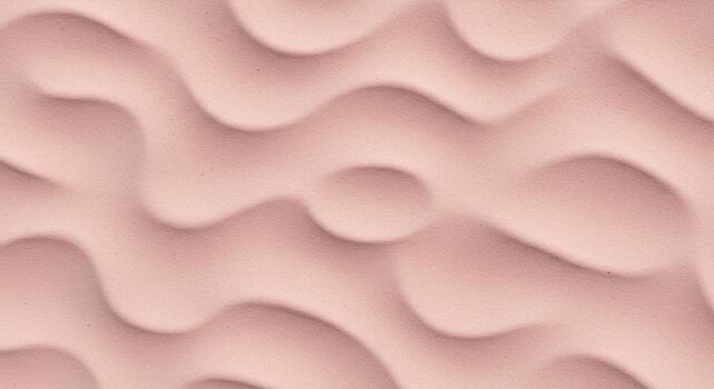 An abstract close up shows a beautifully molded pink surface with smooth organic waves creating an elegant texture for design applications. photo