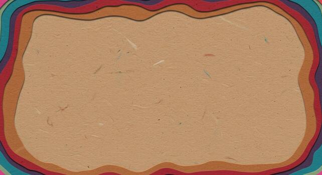 An abstract layered paper cut design with organic shapes and a warm color palette creates a visually appealing and textured background image. photo