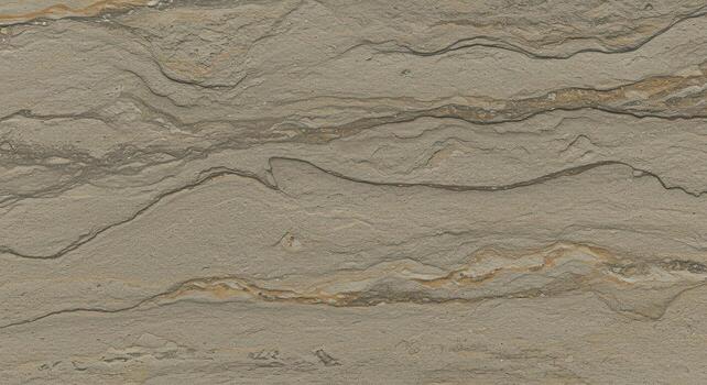 The smooth surface of the tan and brown colored sandstone tile exhibits a distinct wavy pattern adding depth and character to its texture. photo