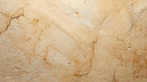 agrietado yeso antecedentes muestra un texturizado antiguo superficie con un resumen diseño en beige y marrón tonos para Clásico Mira y sensación textura. foto