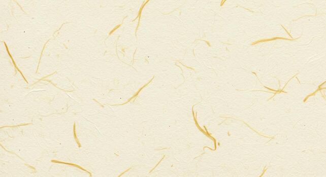 Creamy paper background texture displays intricate patterns created by embedded natural fibers offe an organic and textured aesthetic feel. photo