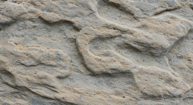 cerca arriba Disparo capturas intrincado patrones y texturas dentro un ligero marrón sedimentario rock formación revelador capas y natural detalles. foto