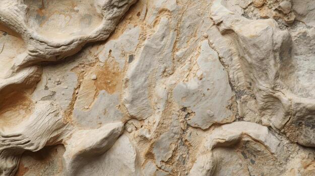 el beige resumen antecedentes muestra un natural Roca superficie con áspero texturas y un orgánico irregular modelo para utilizar como diseño elemento. foto