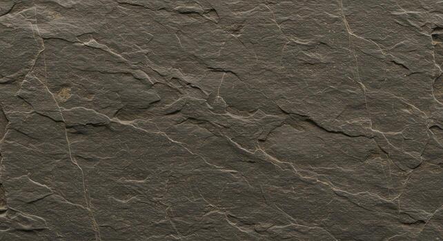 Detailed close up of a gray slate stone texture reveals natural rough surface patterns ideal for backgrounds or architectural materials uses. photo