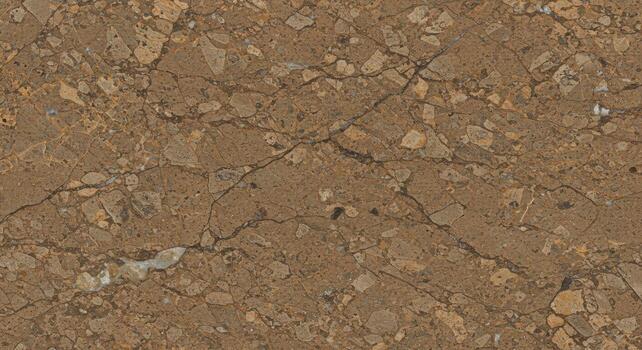 Close up shot of a beautiful brown stone surface with cracks and varied patterns creates an interesting natural and textured design element. photo