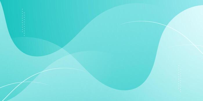 Abstract colorful turquoise wave banner background. Simple elegant banner background. vector