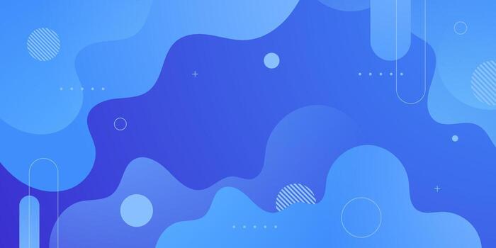 Abstract colorful blue wave fluid banner background design. Trendy pattern fluid element concept. vector