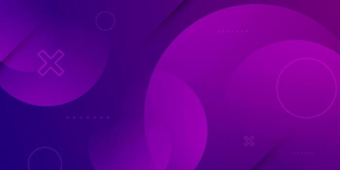 Abstract circle pattern background with dark purple gradient color element background. vector