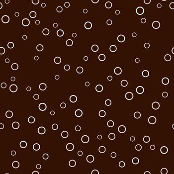 sin costura modelo con muchos aleatorio círculos blanco redondo elemento en oscuro marrón antecedentes. linda acogedor diseño para textiles, fondos de pantalla, etc. minimalista geométrico ilustración vector