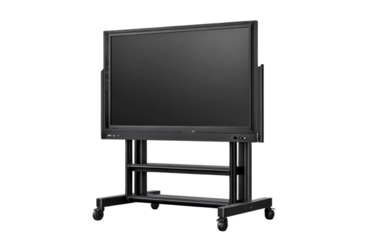 moderno interattivo touch screen Schermo su rotolamento In piedi per apprendimento e presentazione ambienti png