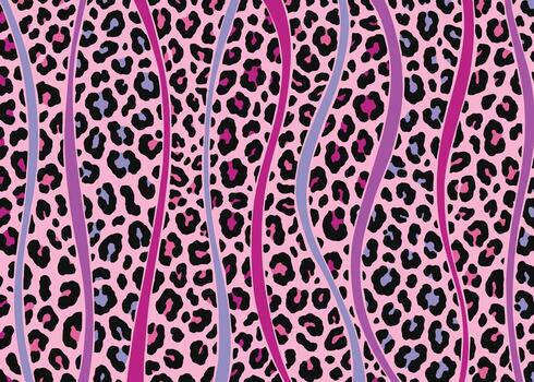 Pink Abstract leopard skin pattern design vector