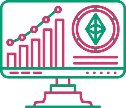 ethereum blockchain inteligente plataforma vector