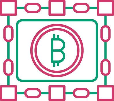 Blockchain Distributed Ledger Database vector