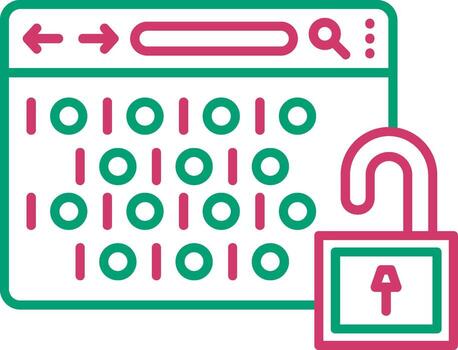 binario código cifrado datos vector