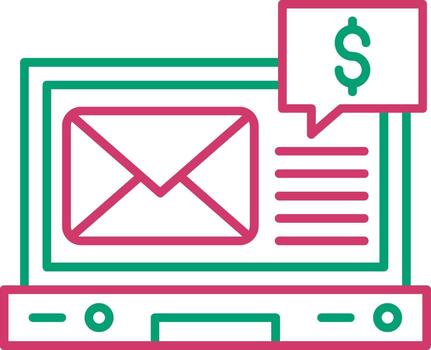 pago notificación alerta mensaje vector