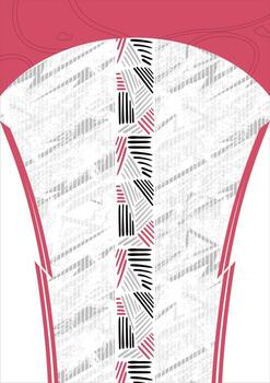 Modern Geometric Sports Jersey Template with Dynamic Abstract Lines and Dash Pattern vector
