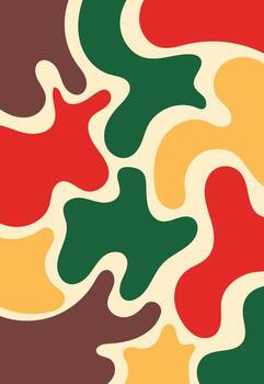 diseño pared Arte gota vistoso único vector