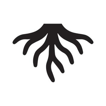 Geometric root abstraction expressing nature dimension in modern form vector