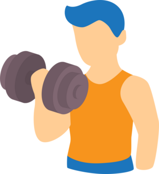 sollevamento pesi esercizio simbolo piatto illustrazione design png