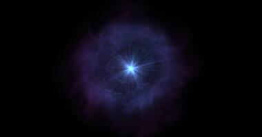 abstrakt glühend Kugel oder Star mit pulsierend Neon- Licht Strahlen ausstrahlen von es ist Kern, Ideal zum Energie, Magie, oder kosmisch themes54 video