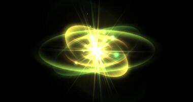 abstrakt lysande sfär eller stjärna med pulserande neon ljus strålar utstrålande från dess kärna, idealisk för energi, magi, eller kosmisk teman222 video