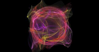 A pulsating energy sphere created from many small elements. An abstract form that symbolizes power, data, or a scientific phenomenon. Looping seamless animation.112 video