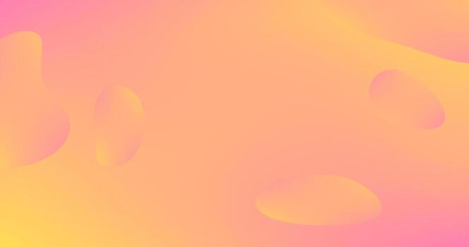 Pink Yellow Gradient abstract background with Liquid shapes and Copy Space vector