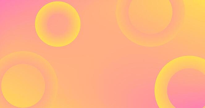 Yellow Pink Gradient Abstract background with circles for advertisement presentation Copy Space vector