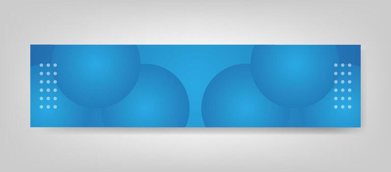 Modern 3D Gradient Horizontal Banner Background Template vector