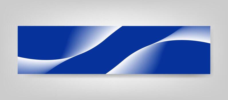 Modern Abstract Wave Horizontal Banner Background with Smooth Gradient Flow Design for Professional Profile Cover vector