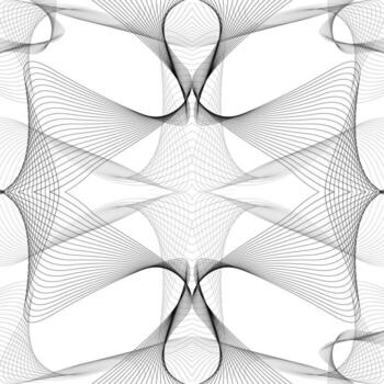 Seamless pattern with black and white abstract lines vector