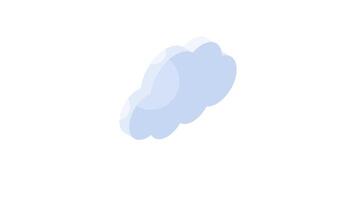 Calculator with cloud, cloud calculation design, cloud calculator animated icon video