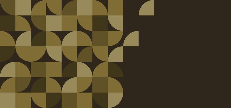 Geometric pattern in earthy colors vector