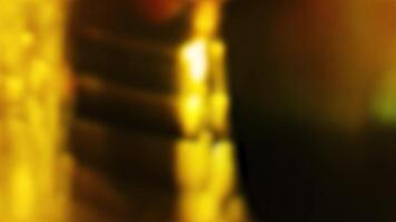 golden Bokeh Licht Overlay Überleitung Sanft abstrakt Hintergrund. video