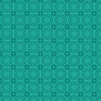 Indian traditional teal floral pattern. Seamless mandala pattern background. Artistic colorful style saree pattern background. vector