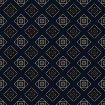 Geometric luxury pattern. Seamless ornamental pattern background. Artistic geometric style dark line background. vector