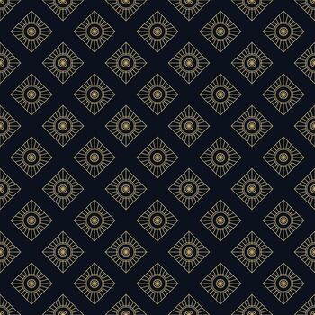 Geometric luxury pattern. Seamless ornamental pattern background. Artistic geometric style dark line pattern. vector