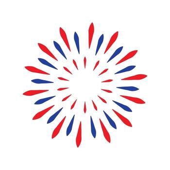 Single firework icon on isolated background. Pyrotechnic salute symbol. Festive element. vector