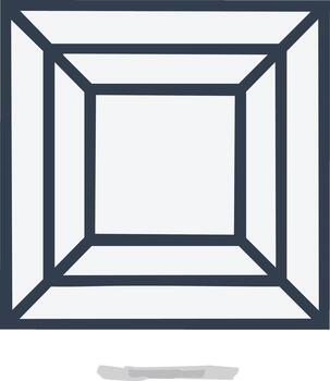 Geometric Square Tunnel Perspective Abstract Background vector