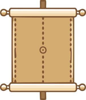 antiguo Desplazarse ilustración en de madera marco, decorativo papel pergamino para texto, antiguo manuscrito diseño, antiguo mensaje portador vector