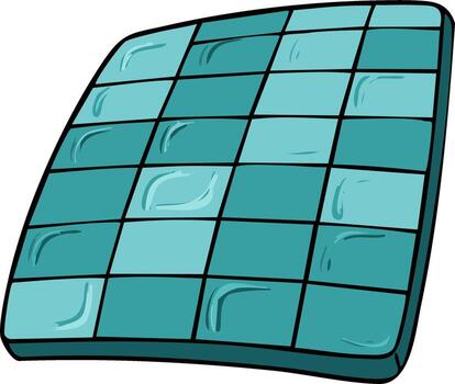 Green and blue patterned surface with rounded edges vector