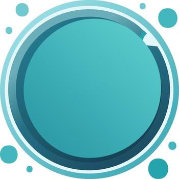 verde azulado gradientes en circular marco y círculos diseño elementos Copiar espacio vector